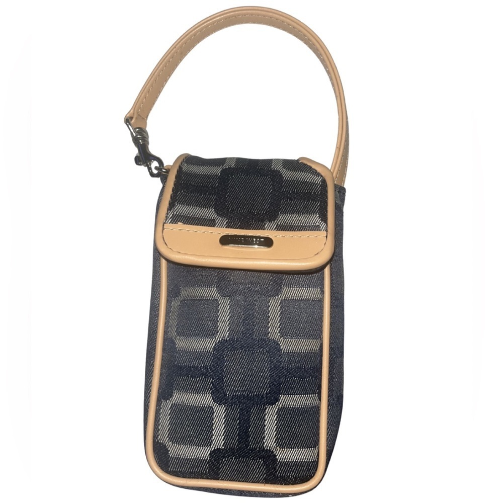 Nine West Vintage Y2K Cell Phone Wristlet Organizer - Geometric Print